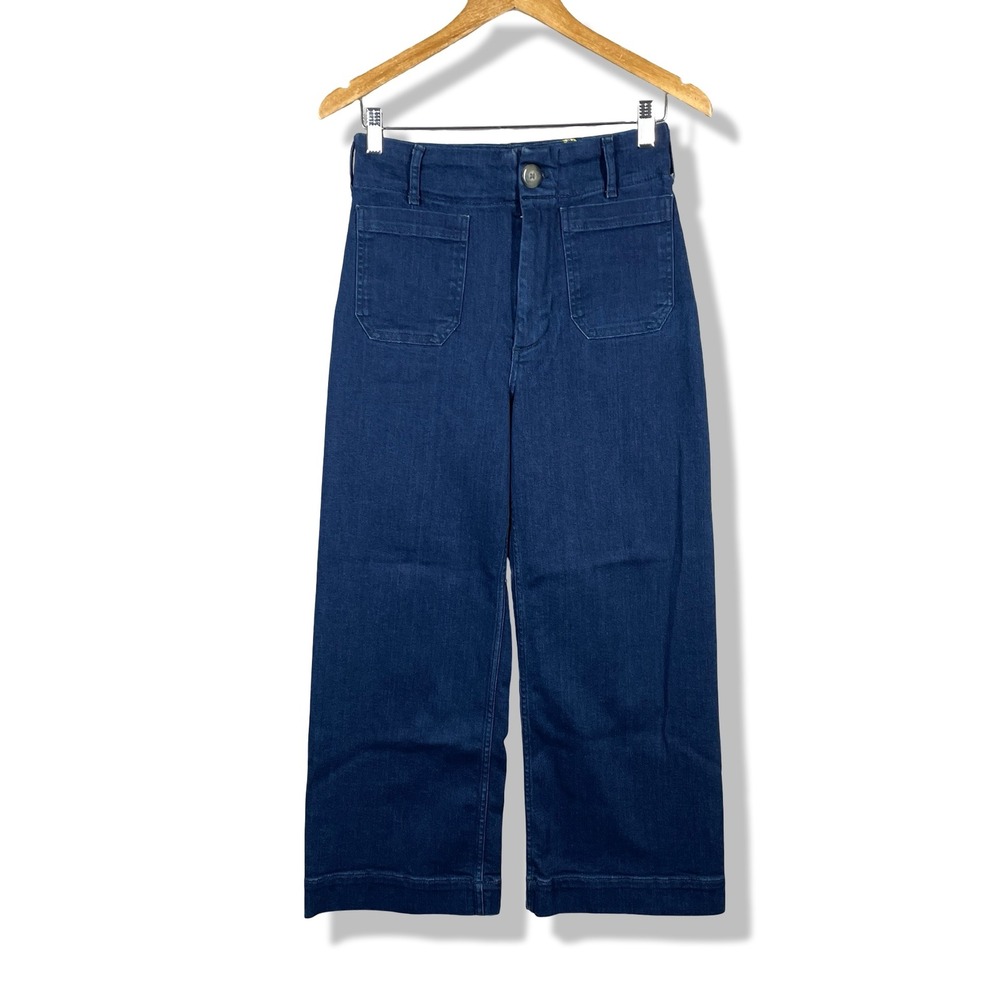 Maeve The Colette Jeans Womens 28 Blue Boho Coastal Retro Utility Baggy